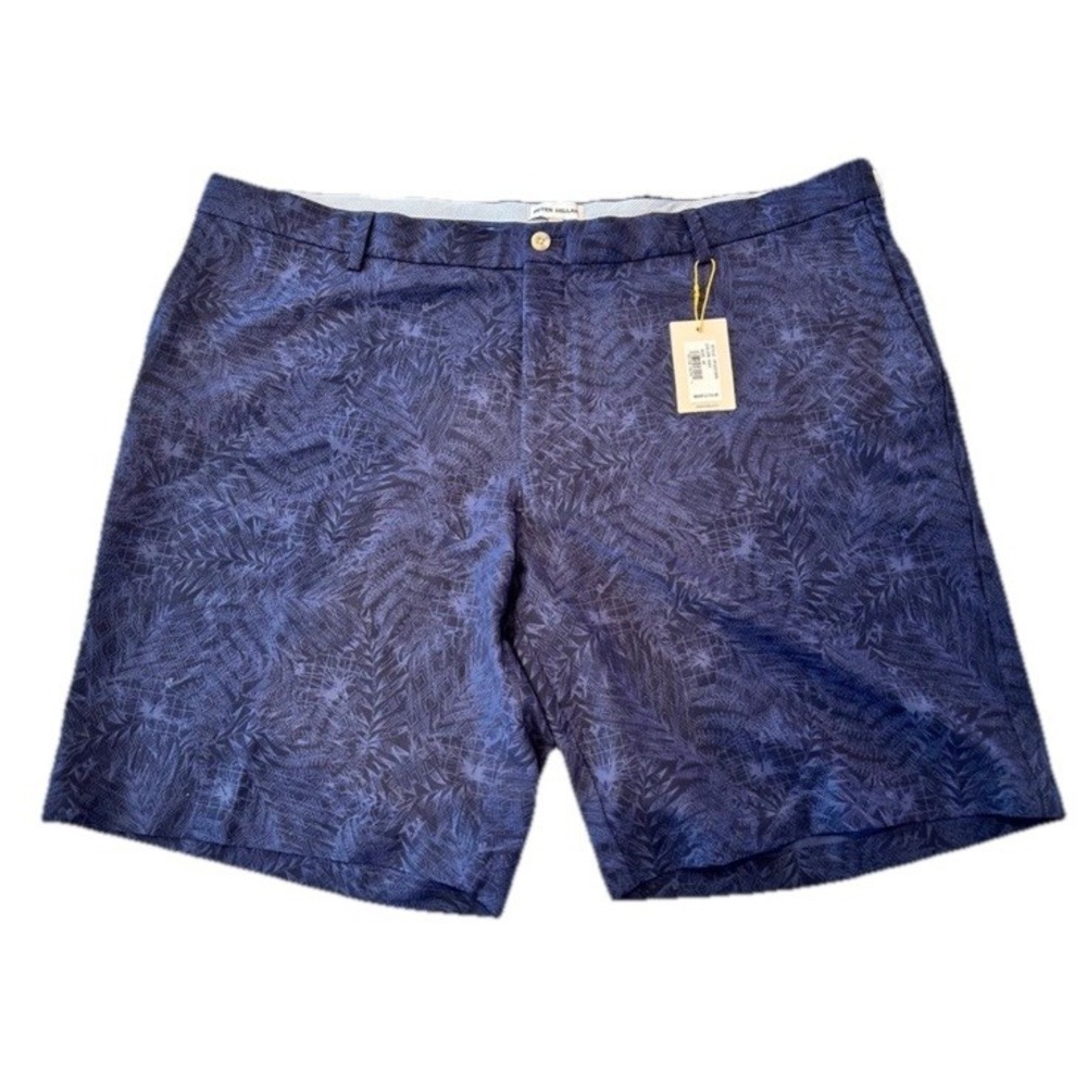 Peter Millar Blue Performance Men's Foliage‎ AOP Golf Short Size 44